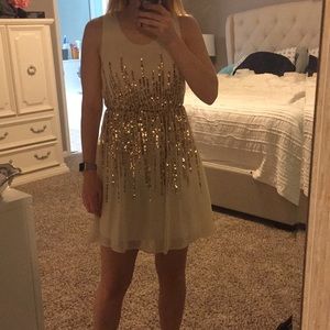 Cream and Gold dress